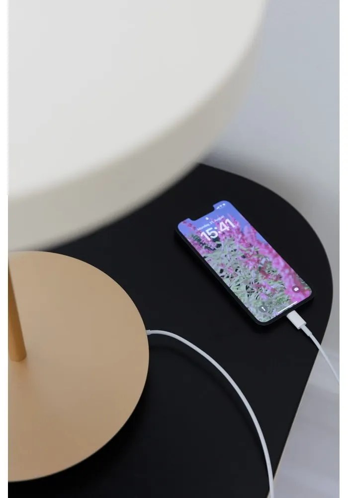 Veioză albă LED cu intensitate reglabilă cu abajur din metal (înălțime 41,5 cm) Asteria Table – UMAGE