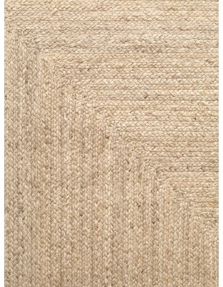 Covor culoare naturală deschisă reversibil, țesut manual din iută 80x150 cm Sharmila Natural White – Hanse Home