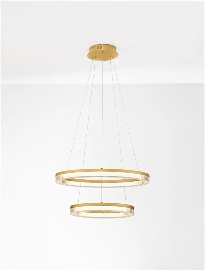 Lustra suspendata LED CCT design circular Luana 60cm NVL-9130638