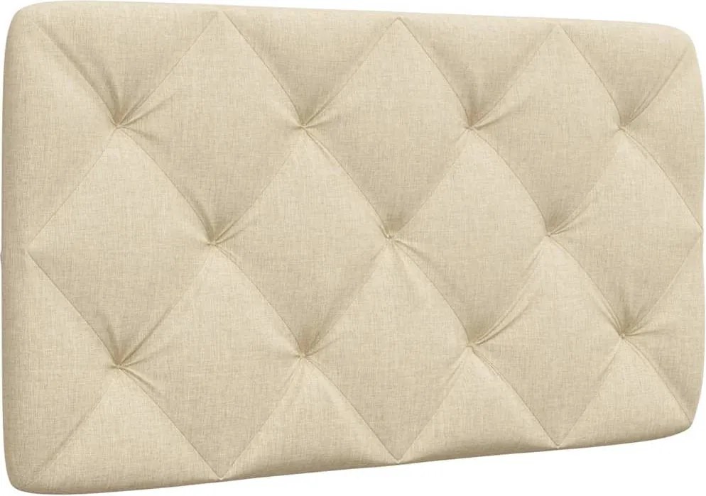 vidaXL Pernă pentru tăblie de pat, crem, 80 cm, material textil