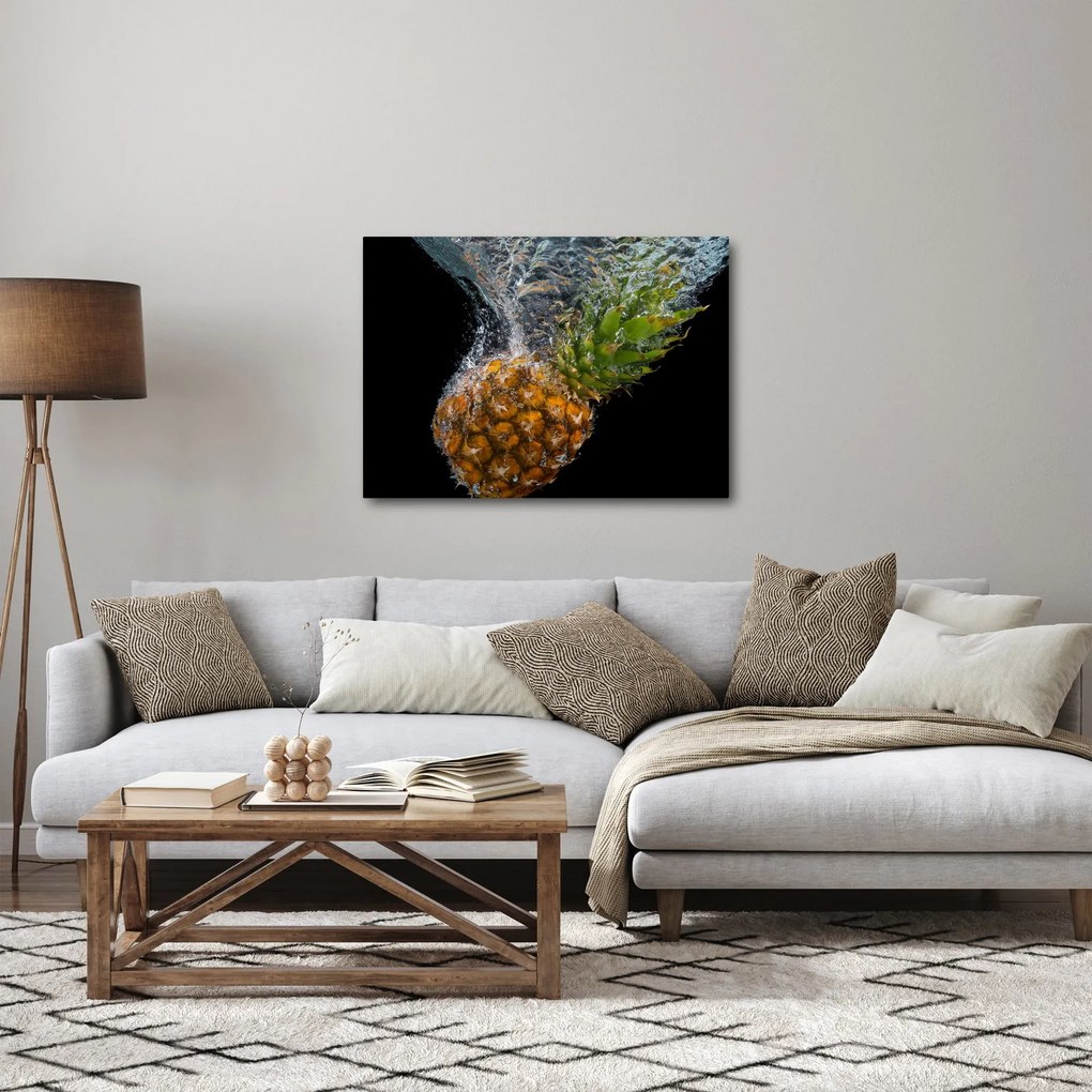 Tablou cu anans în apă (70x50 cm)