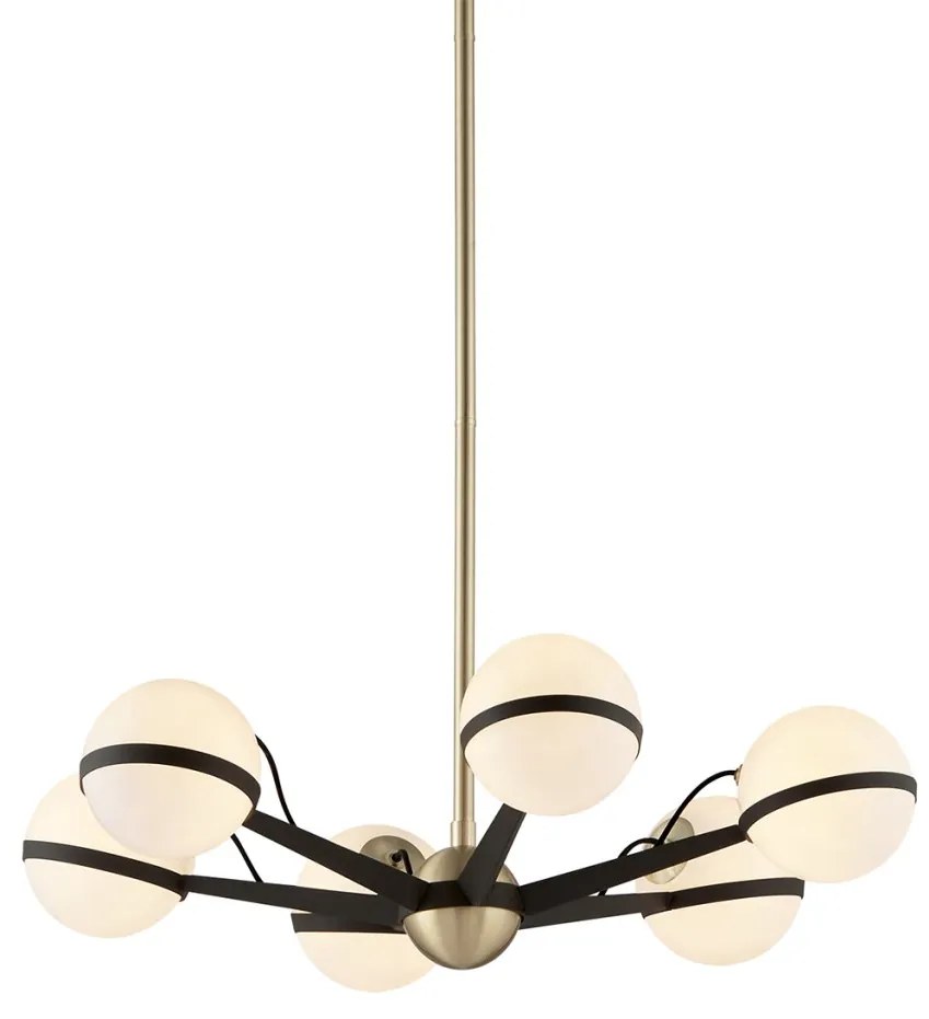 Candelabru design contemporan ACE, cu 6 surse de lumina