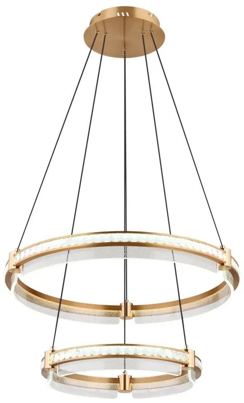 Lustra LED suspendata design circular cu telecomanda BLONDIE