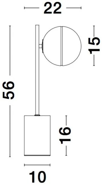 Veioza, Lampa de masa design modern CANTONA NVL-9960618