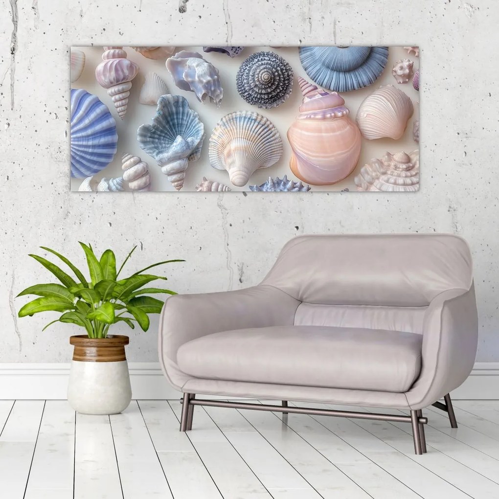 Tablou - Colecție de scoici (120x50 cm)