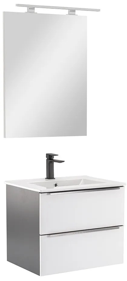 Mobilier complet de baie Vario Trim 60 antracit-alb