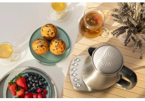 Fierbător de apă cu termoreglare 1,7 l 2200W/230V oțel inoxidabil Sencor