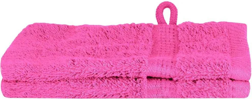 vidaXL Prosop pentru musafiri SOLUND 2 pcs Roz 15 x 21 cm 550 gsm