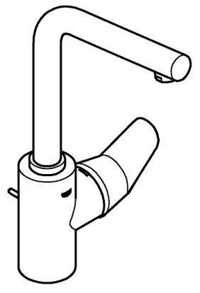 GROHE EURODISC COSMOPOLITAN – baterie pentru lavoar, mărime L, crom, 23054003