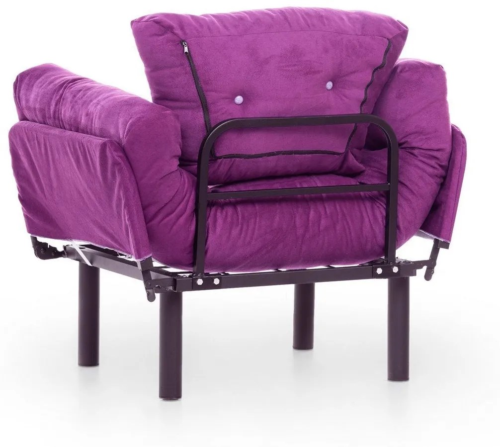 Fotoliu Extensibil Mocca, Violet, 95 x 70 x 85 cm