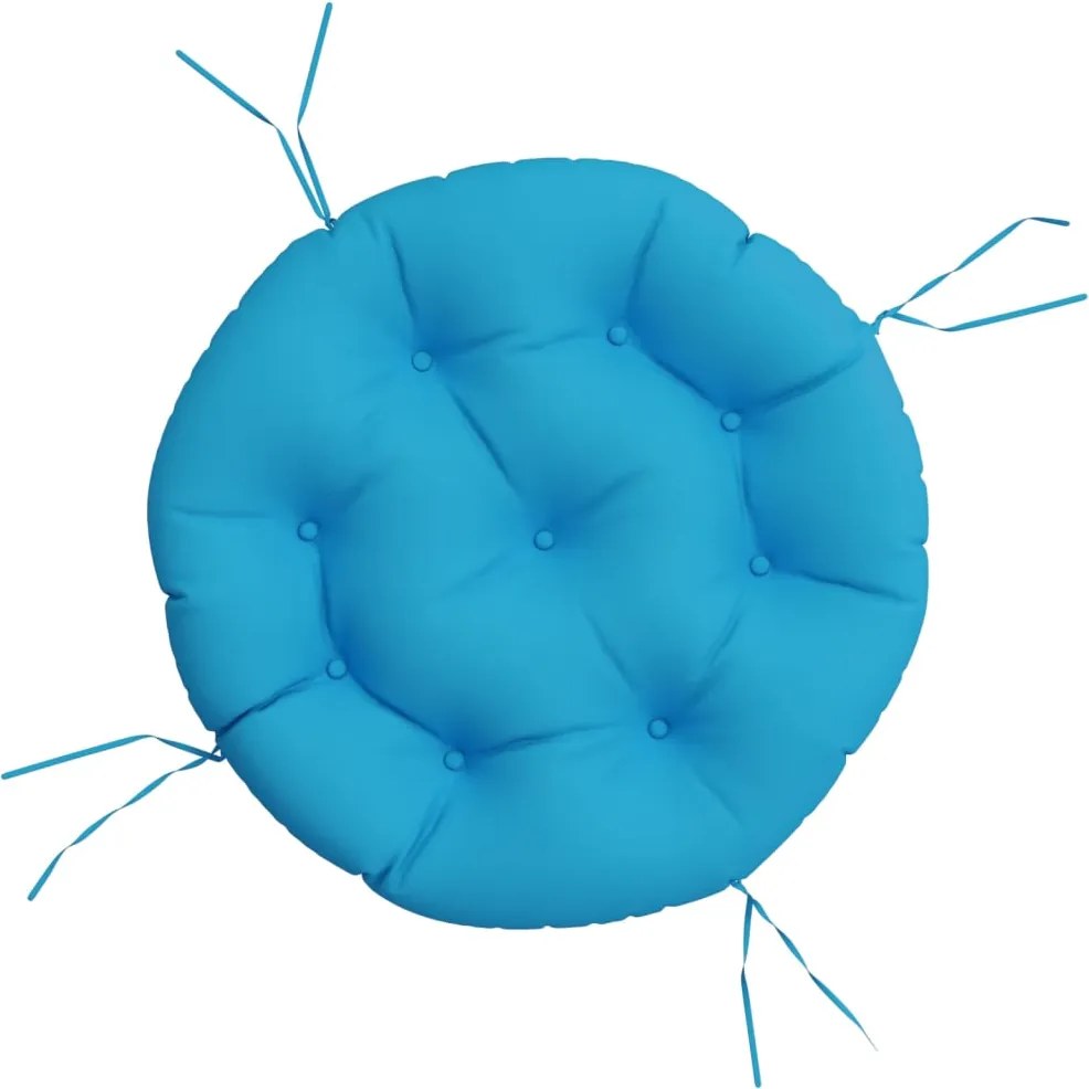 vidaXL Pernă rotundă, albastru deschis, Ø 60 x11 cm, țesătură Oxford