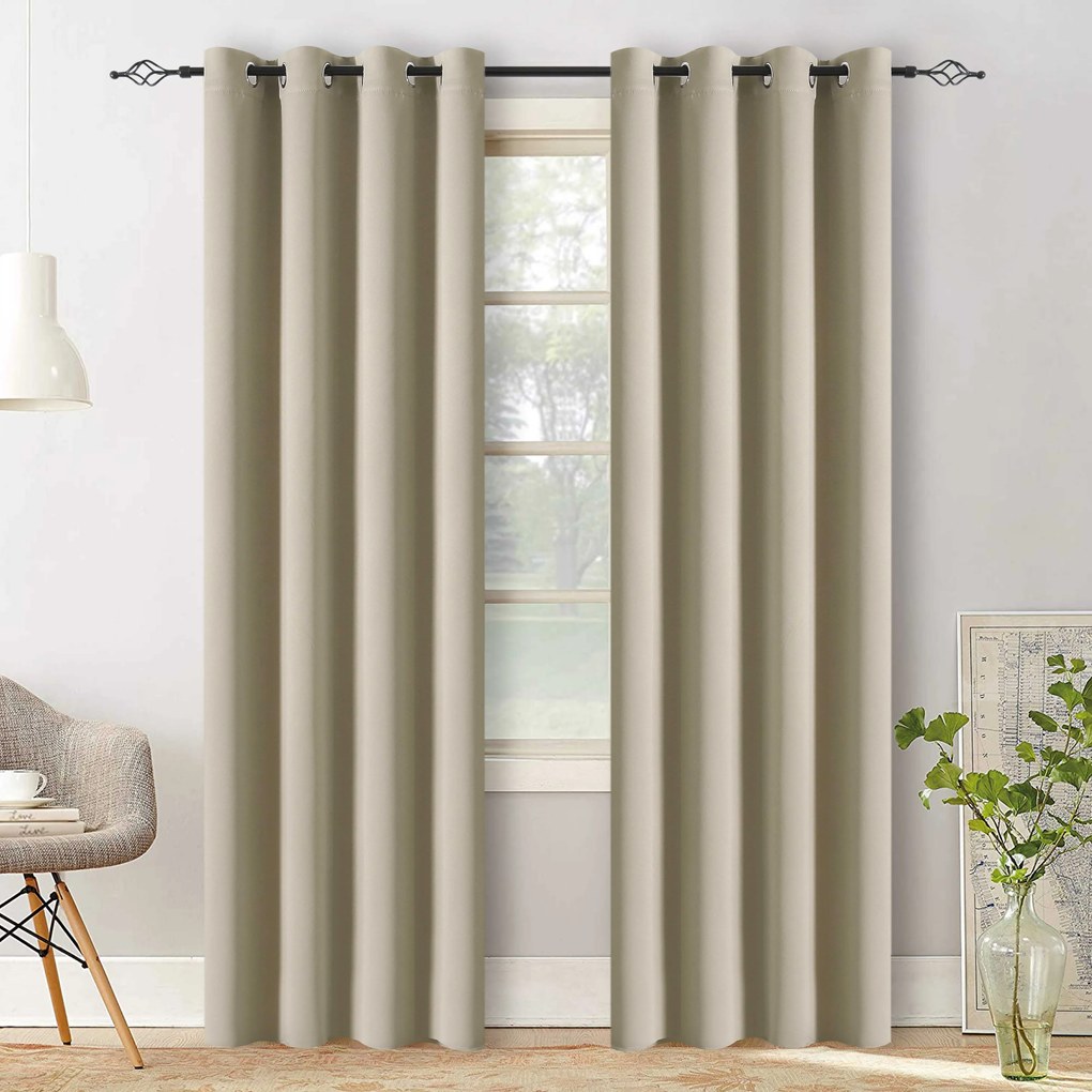 Perdea bej OXFORD 140x250 cm Agatat: Rejansa