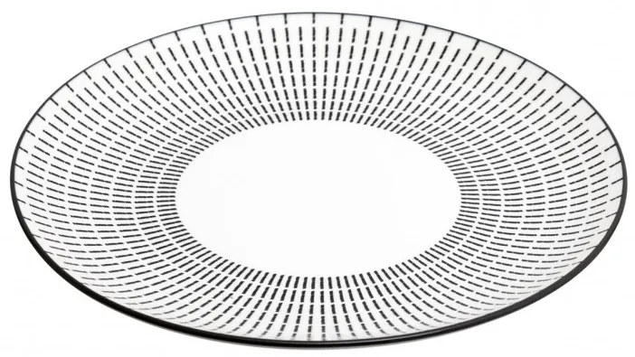 Farfurie Lunis Noir, portelan, 26 cm