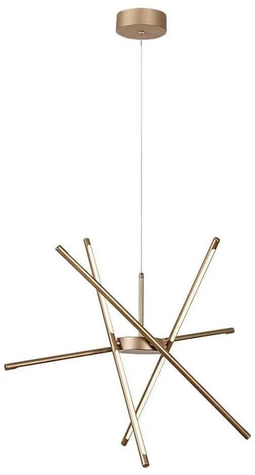 Lustră LED pe cablu Rabalux 72339 HENLI2 LED/40W/230V 3000K auriu