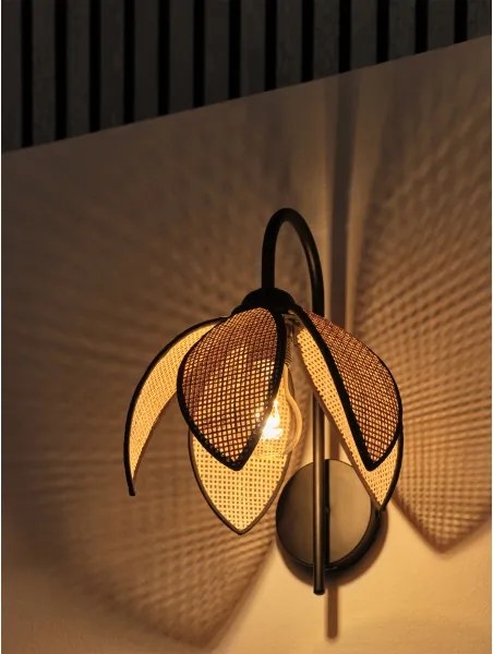 Osram - Lampă de perete DECOR RATTAN 1xE27/15W/230V bej/negru