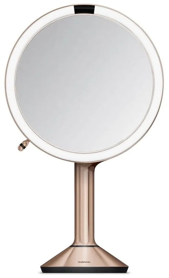 Oglindă cosmetică (5x) cu led/de mărire ø 20 cm Sensor Trio – simplehuman