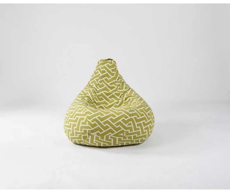 Fotoliu puf copii, Nirvana Light Pufrelax, Material Textil - Zippity Green