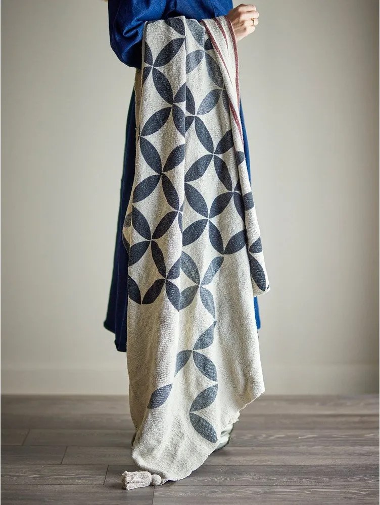 Pătură din amestec de bumbac 130x155 cm Forma – Bloomingville