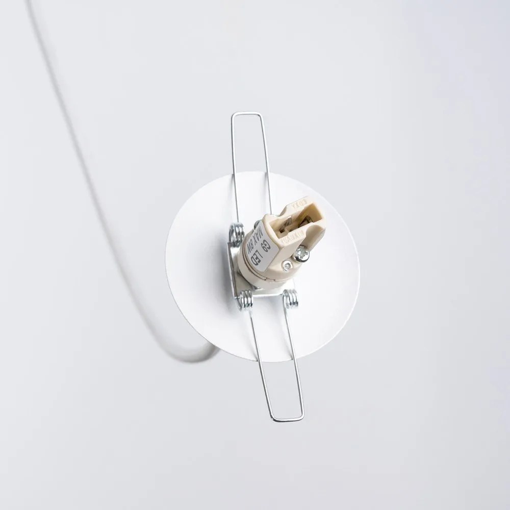 Lustră pentru copii albă cu abajur din sticlă Mab – Sollux