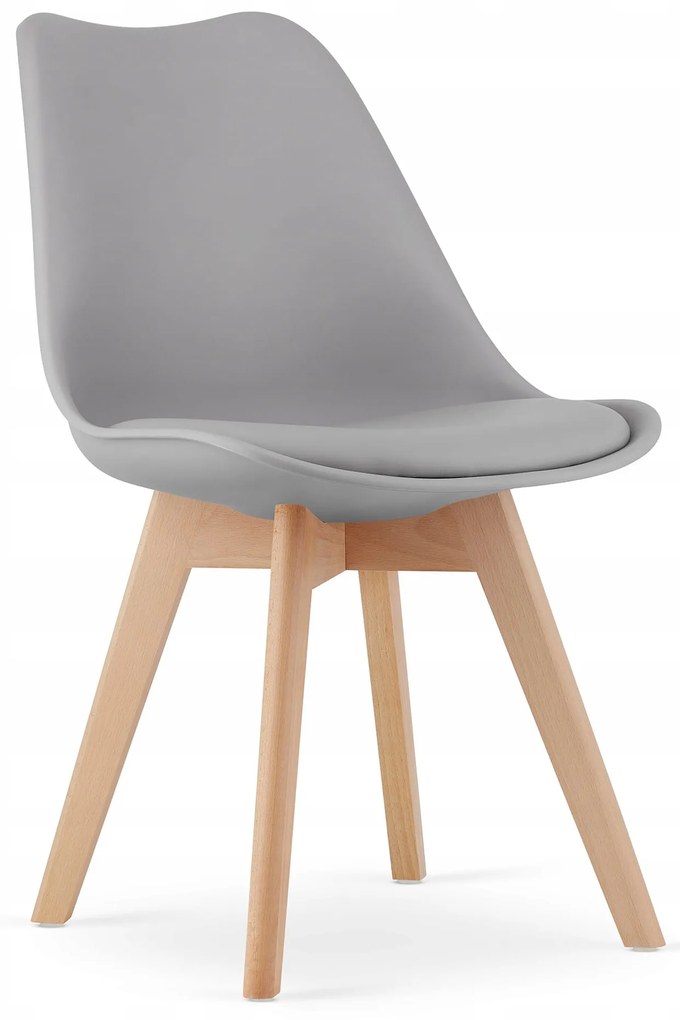 Set de masa 1 + 4, masa MADO 80x80cm stejar sonoma + scaun BALI MARK gri