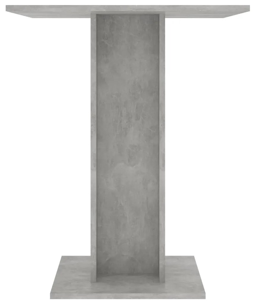 Masă de bistro, gri beton, 60 x 60 x 75 cm, pal