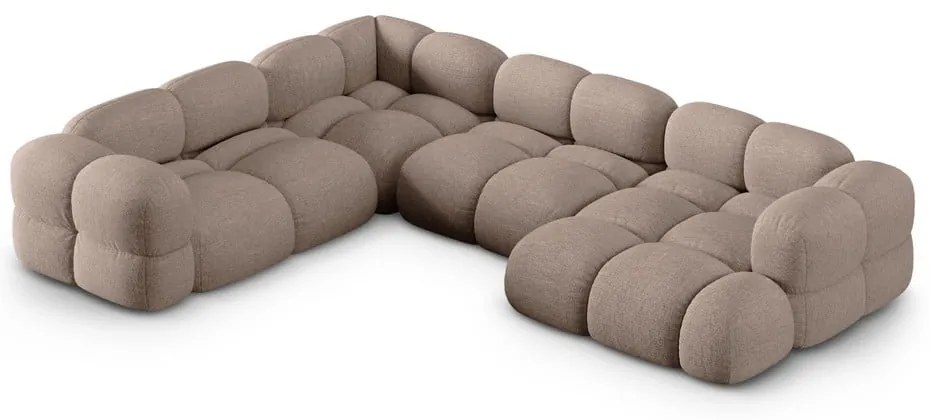 Colțar maro (cu colț pe partea stângă/în formă de "U") Loretto – Cosmopolitan Design