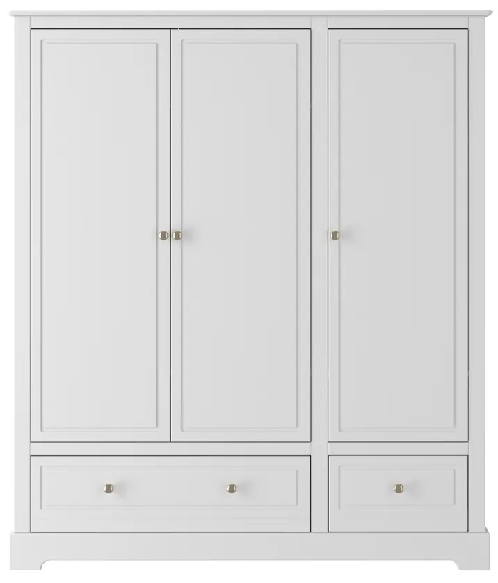 Dulap Marylou alb cu 3 sertare H174,5 cm