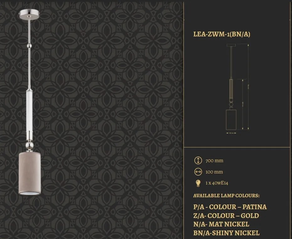 Pendul elegant design clasic realizat manual Lea