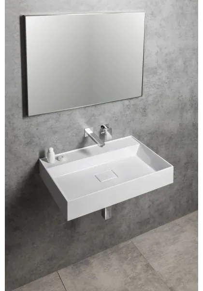 Sapho - Lavoar suspendat GODIVA 68x44 cm marmură/alb