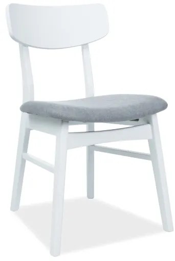 Scaun din lemn Culoare Gri / Alb, CD-62