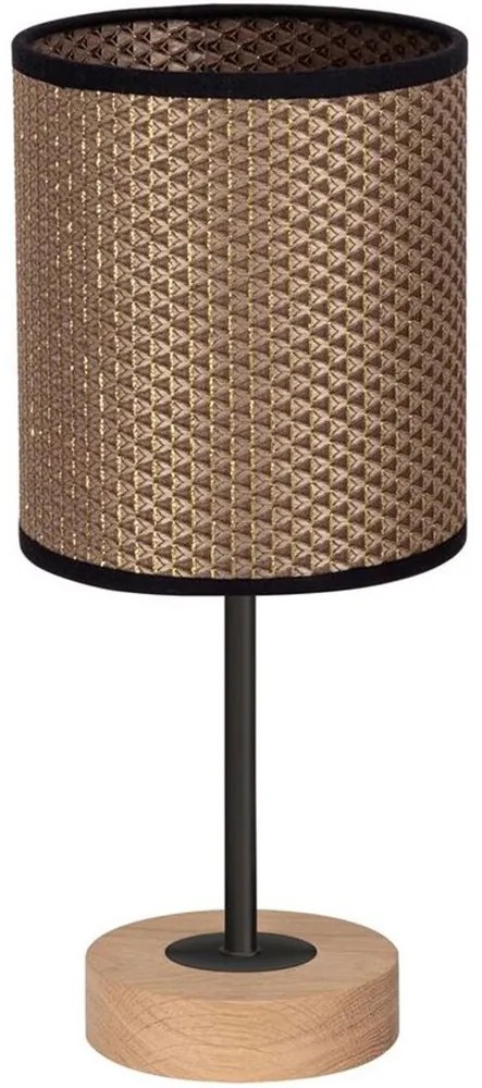 Spot-Light 7017401011553 - Lampă de masă BENITA, 1xE27/60W/230V, stejar