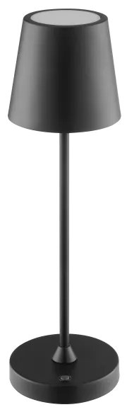 Brilliant - Lampă de masă LED ELORA, tactilă, reglabilă, reîncărcabilă, LED/2,5W/5V 2700K IP44 negru