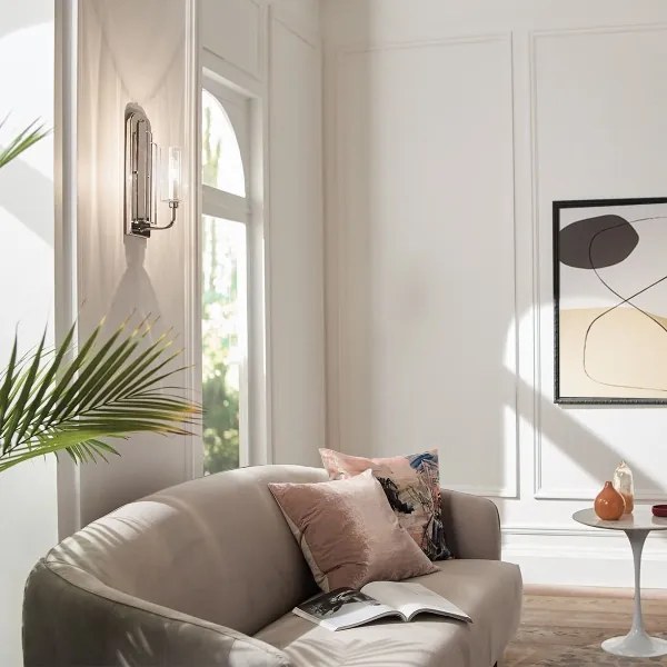 Quintiesse QN-KIMROSE1-PN -Aplică de perete KIMROSE 1xE14/40W/230V crom lucios