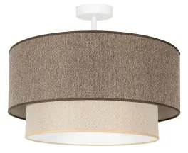 Duolla-Lustră aplicată BOHO ECO RECYCLING 1xE27/15W/230V d. 45 cm maro/crem