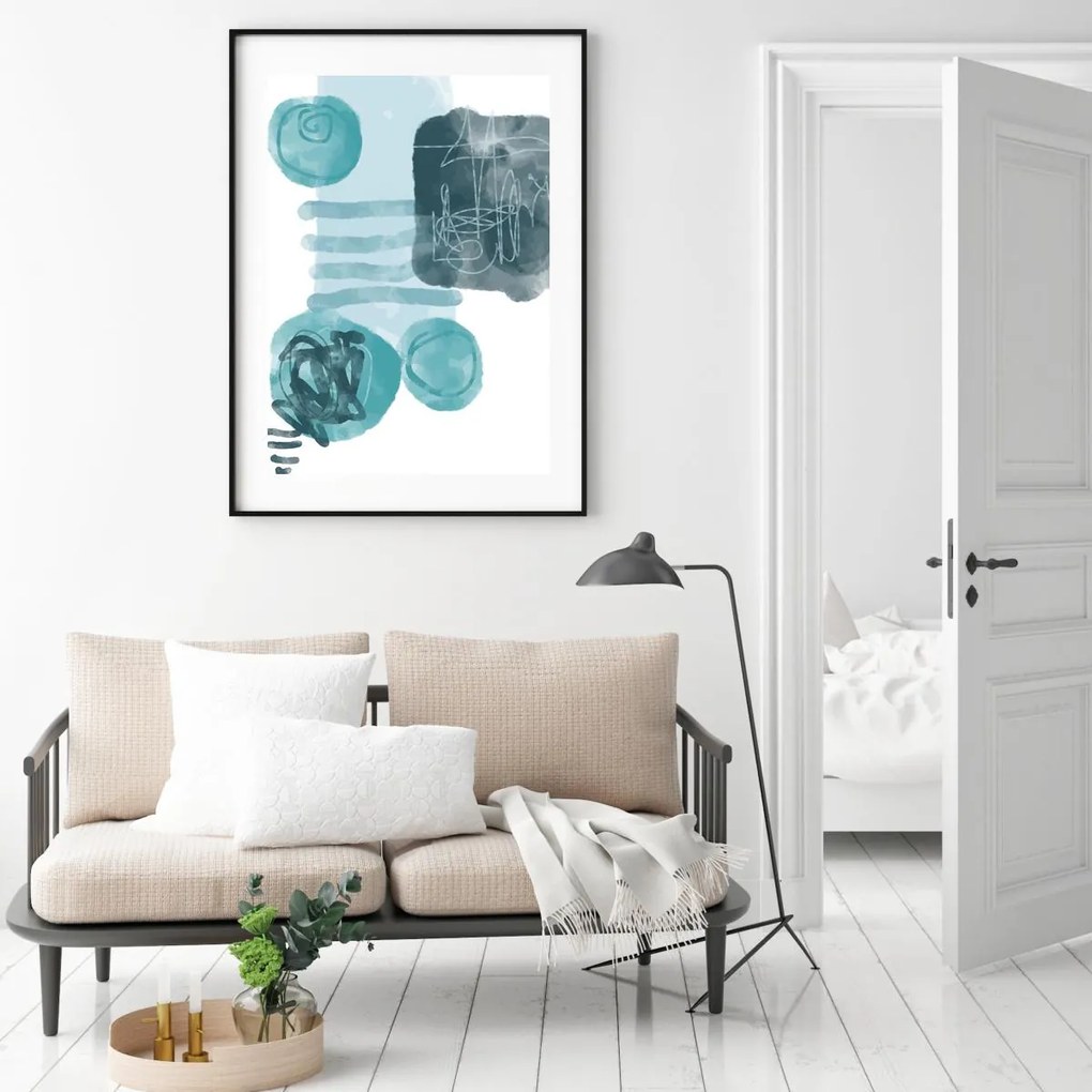 Poster - Abstracție pictată (A4)