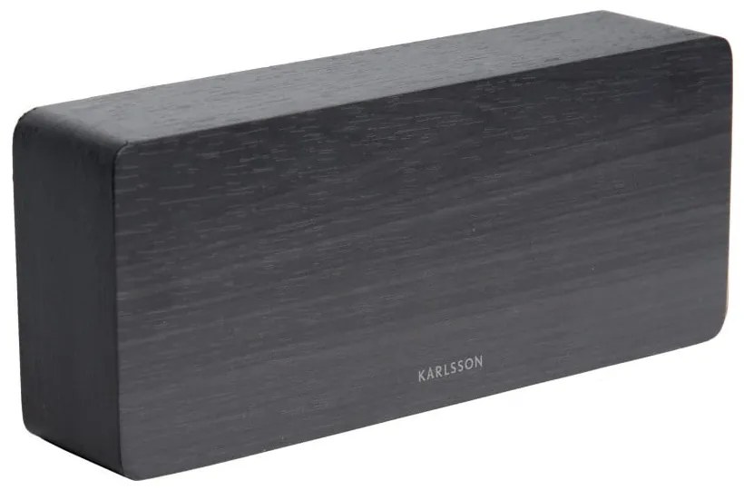 Ceas alarmă cu aspect de lemn, Karlsson Tube, 21 x 9 cm