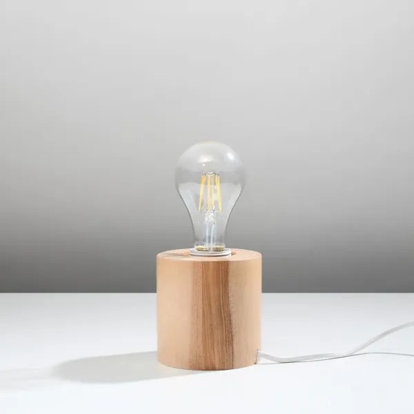 Lampă de masă SALGADO 1xE27/15W/230V lemn