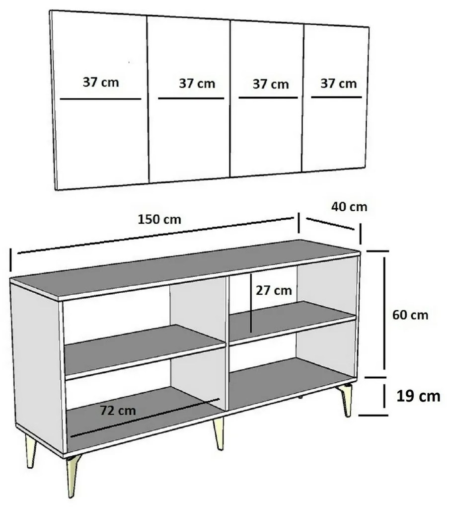 Dulap Karya White and Silver