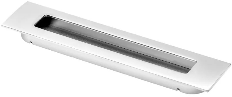 Manere ingropate pentru mobilier model UZ-E6 (Finisaj: Crom lucios, Distanta dintre gauri: 160 mm)