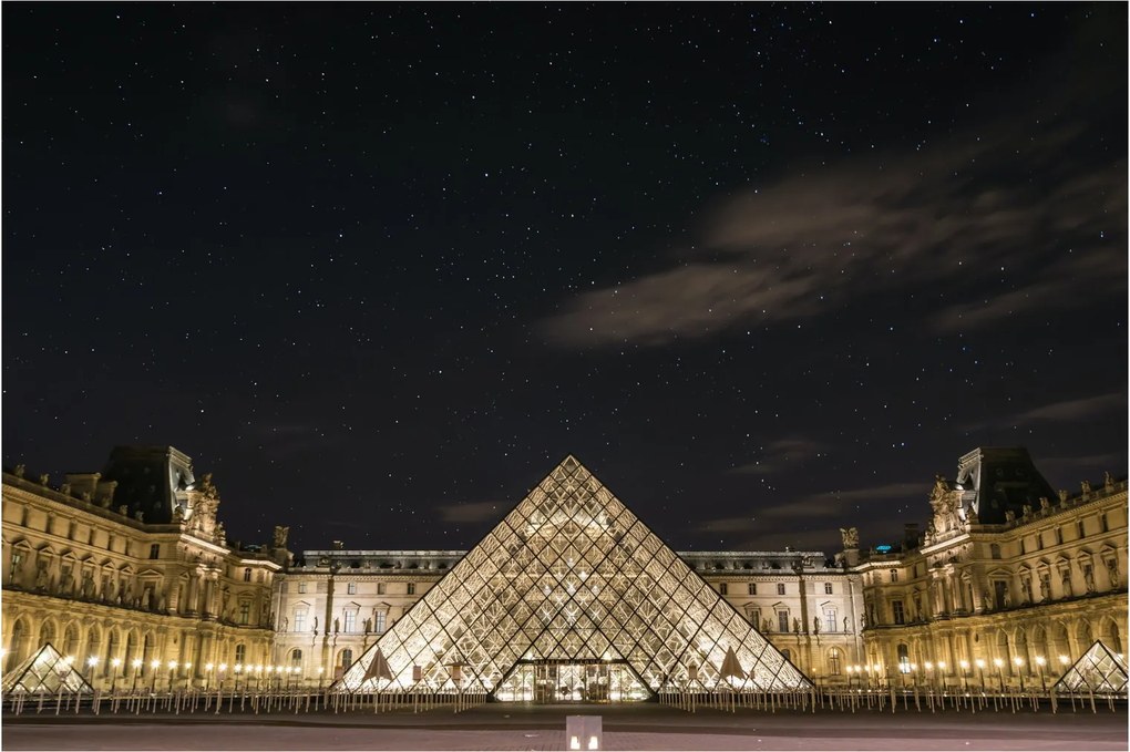 Tablou - Louvre nocturn (90x60 cm)