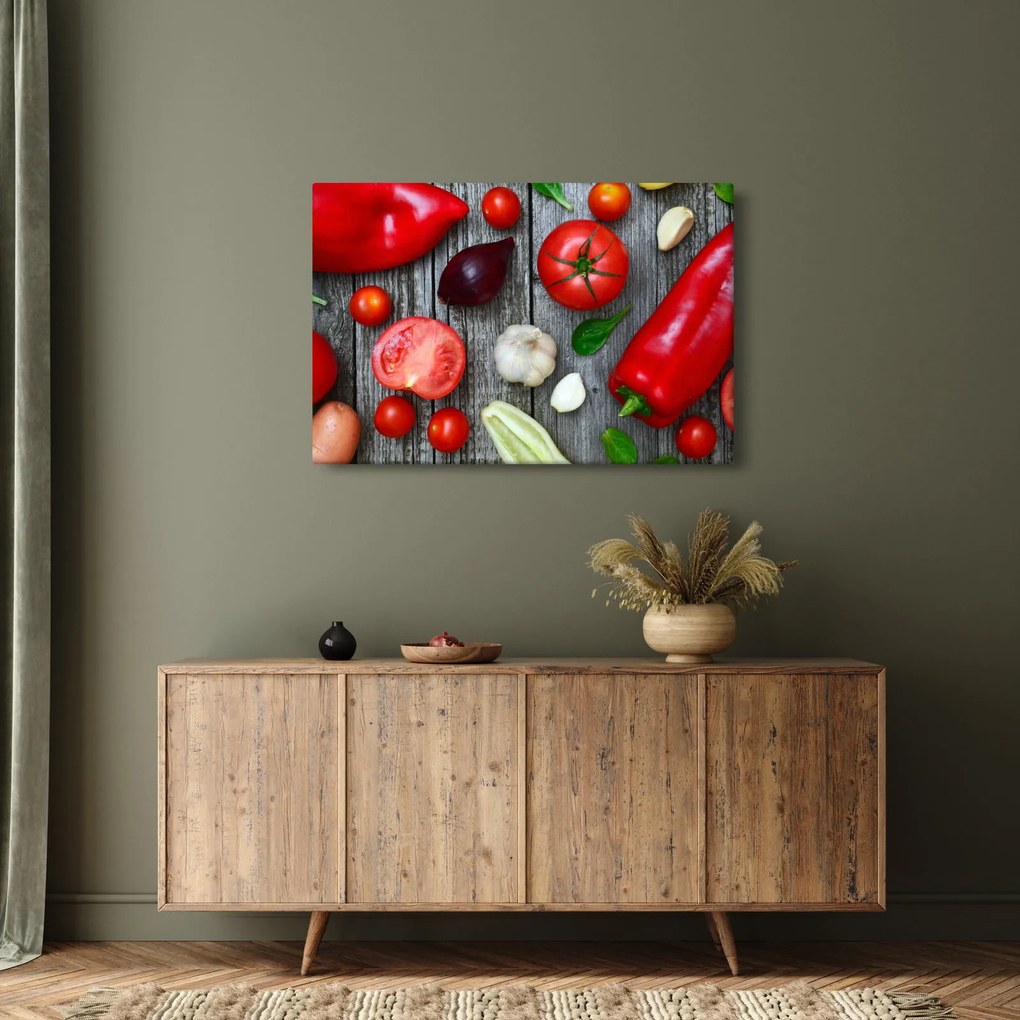 Tablou cu legume (90x60 cm)