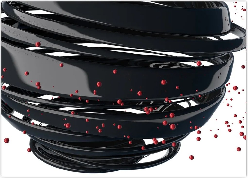 Tablou - Abstracției de glob pământen (70x50 cm)