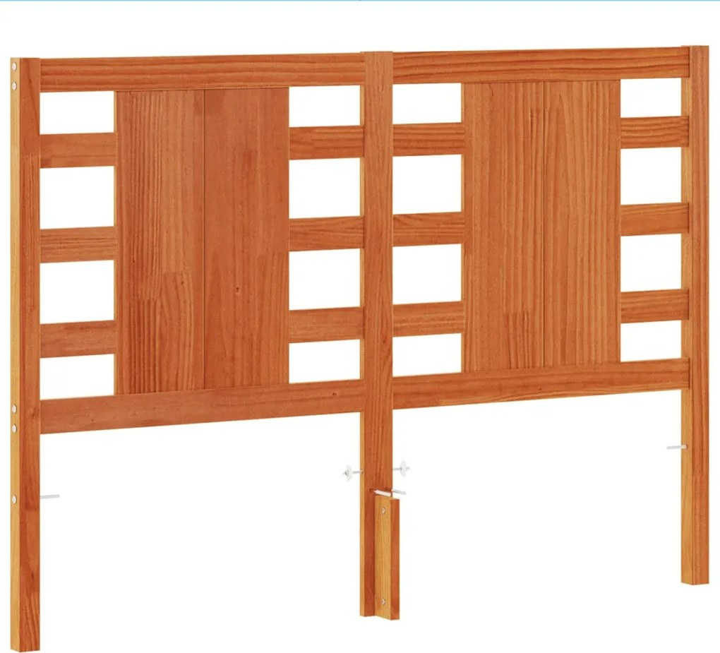 vidaXL Tăblie de pat, maro ceruit, 135 cm, lemn masiv de pin