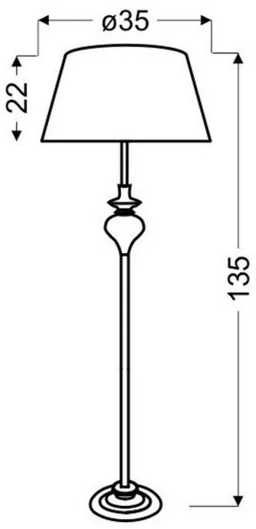 Lampadar GILLENIA 1xE27/60W/230V negru