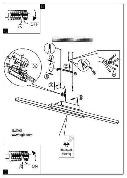 Eglo 97906 - Lustr LED RGB dimabil FRAIOLI-C 2x17W 230V