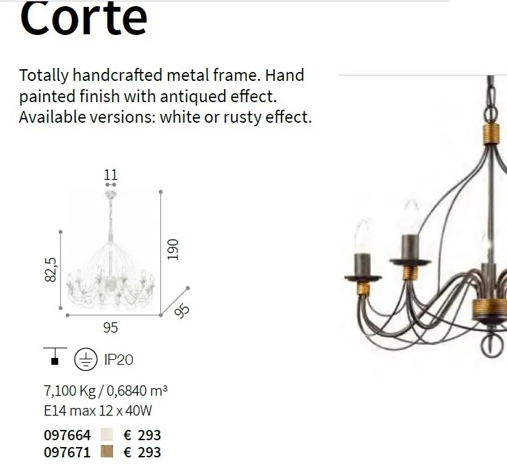 Candelabru CORTE SP12 RUGGINE 097671