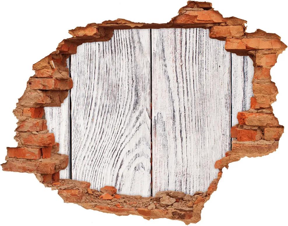 Autocolant de perete gaură 3D De perete din lemn