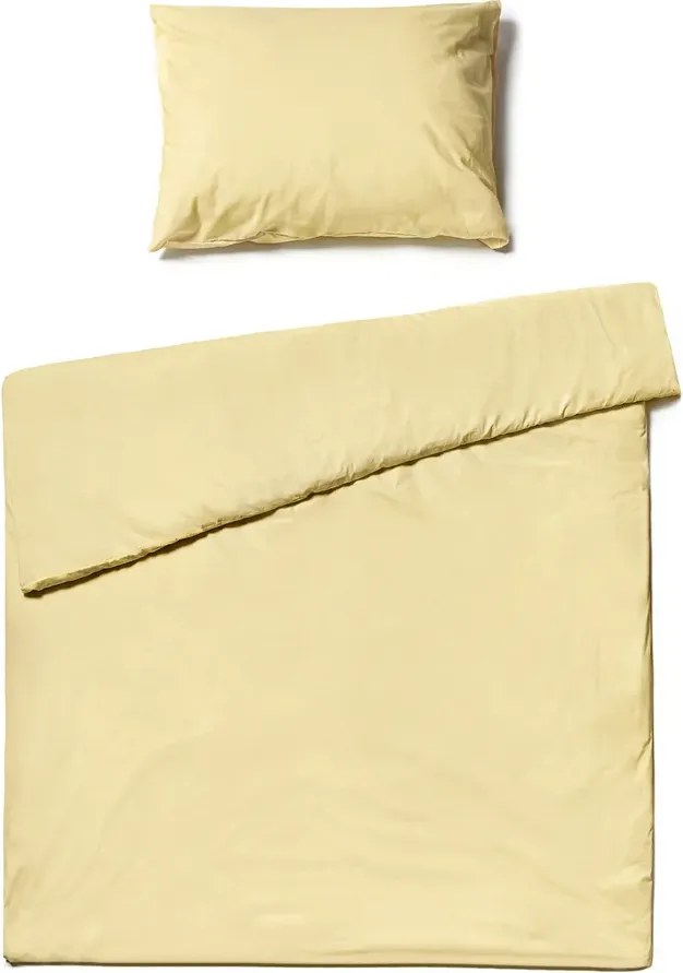 Lenjerie de pat din bumbac CALMORA galben deschis Dimensiune lenjerie de pat: 2 buc 70 x 90 cm | 200 x 220 cm