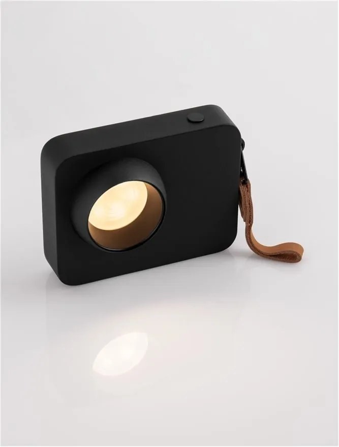 Lampa de masa LED portabila KEDROS negru