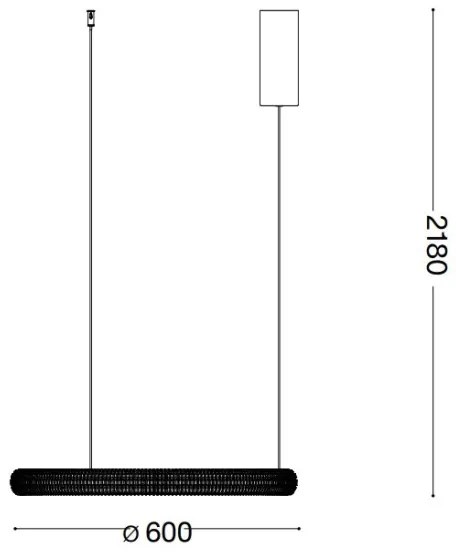 Lustră LED pe cablu Ideal Lux MIRACLE LED/37W/230V d. 60 cm CRI 90 crom mat